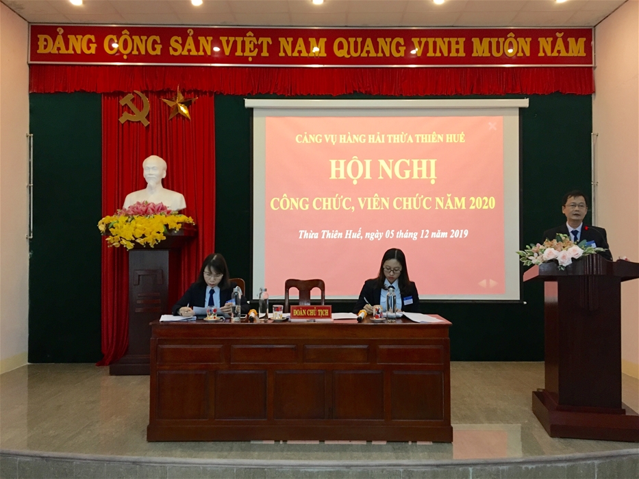 Cảng vụ Hàng hải Thừa Thiên Huế tổ chức Hội nghị Công chức, viên chức năm 2020