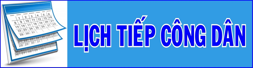 LỊCH TIẾP CÔNG DÂN