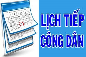 Thông báo Lịch tiếp công dân định kỳ năm 2025 